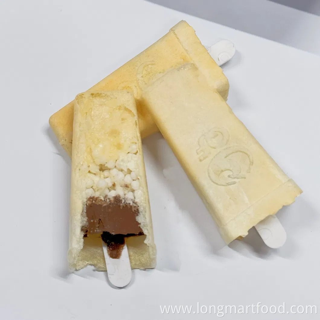 Popsicle-Shaped Filled Ice Cream Candy Candy Biscuit and Chocolate